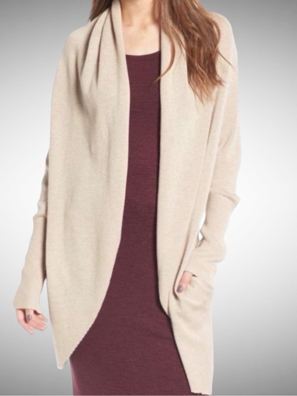 Leith Open-Front Cardigan - Cream